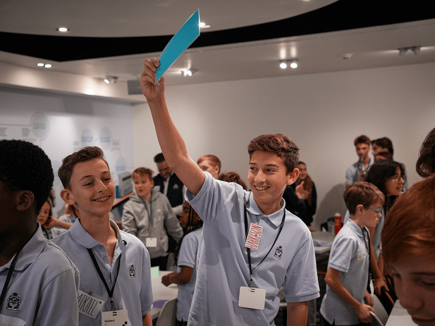 Le conseil d’élèves de l’Académie Ste-Thérèse assistant à une formation Vox populi.