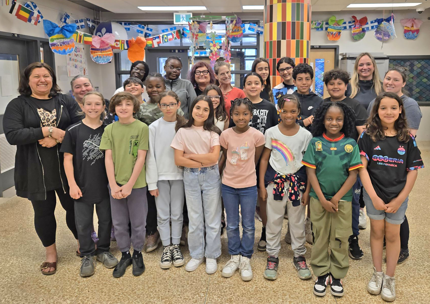 Responsables et membres du conseil d’élèves de l’école Eurêka