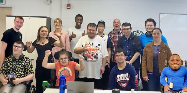 Responsables et membres du conseil d’élèves du centre Champagnat.